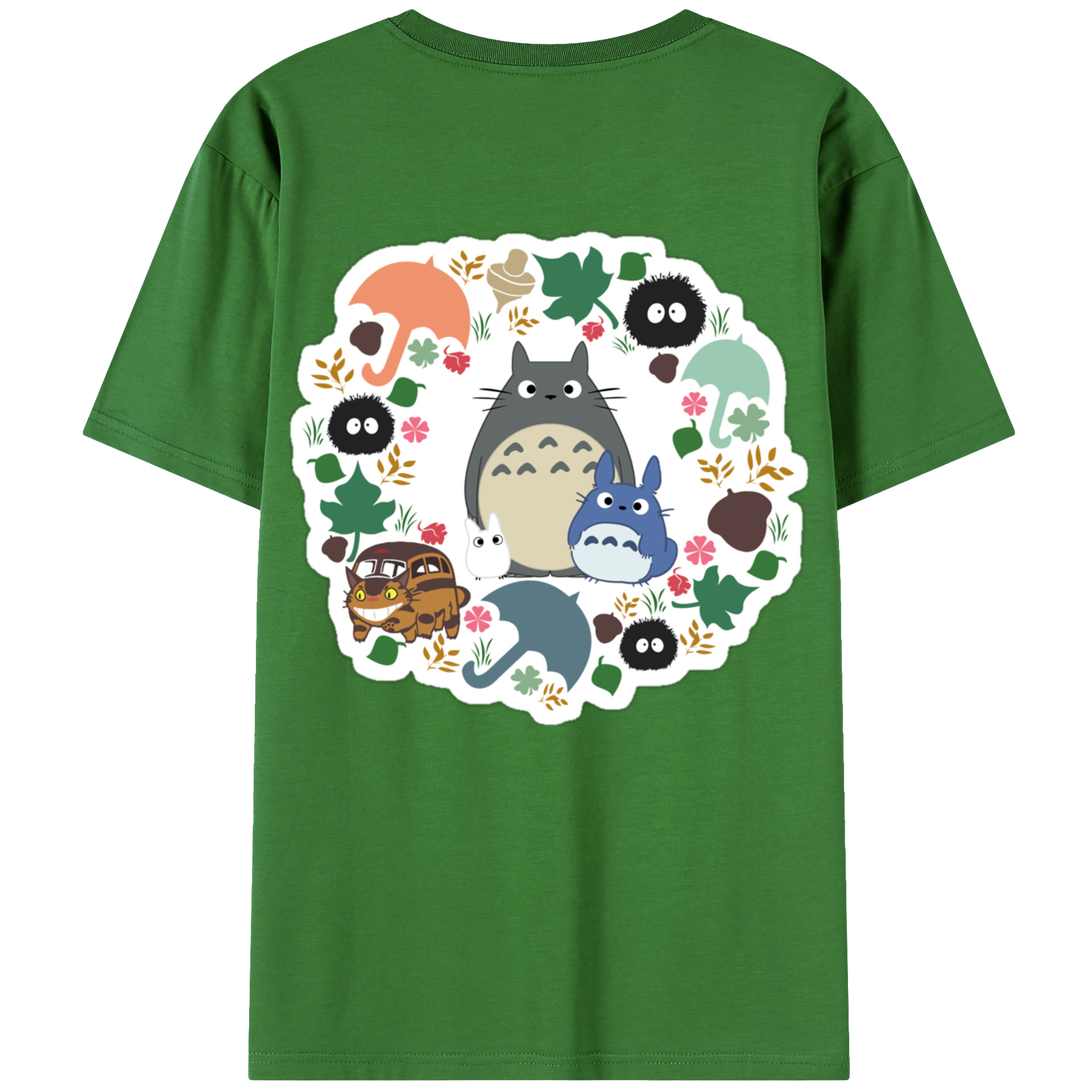 （画像用） となりのトトロ 草壁メイ 草壁サツキ My Neighbor Totoro Satsuki Kusakabe Mei Kusakabe レディース半袖Tシャツ(バックプリント)